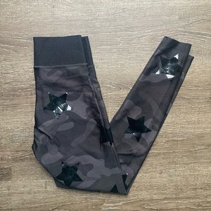 Ultracor Leggings Black Camo with Stars Size XS